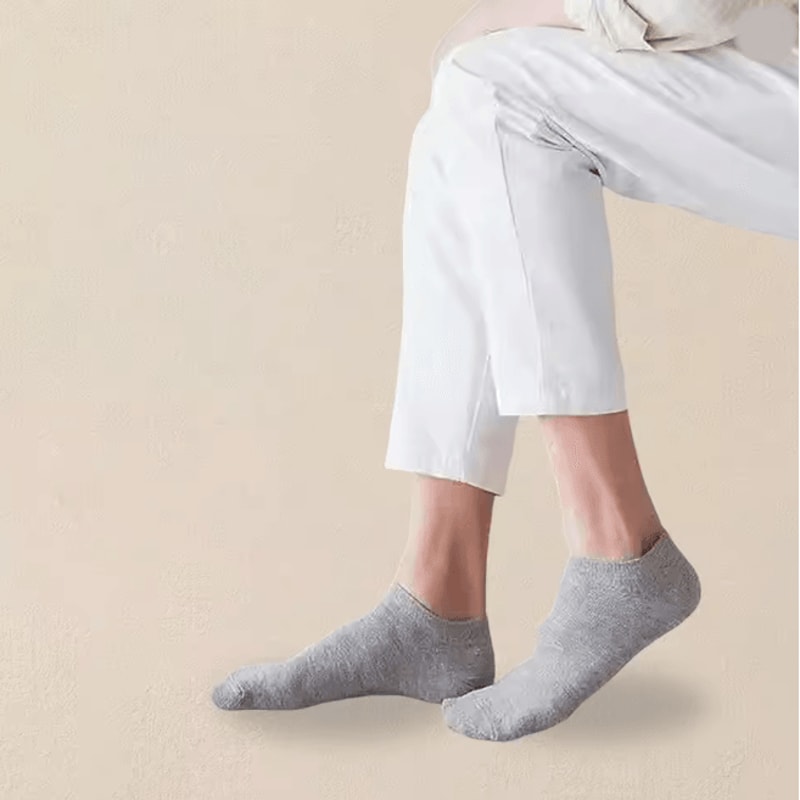 Mens Low Cut Boat Socks Breathable Ankle Socks For Business And Sport 1