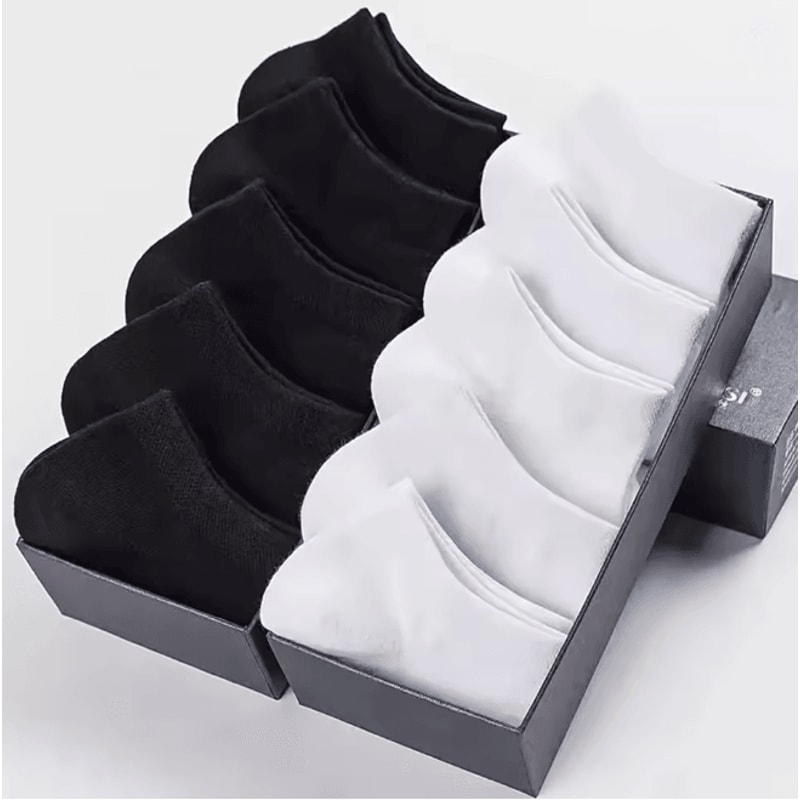 Mens Low Cut Boat Socks Breathable Ankle Socks For Business And Sport 6