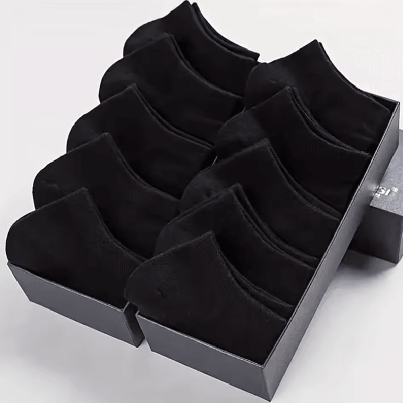 Mens Low Cut Boat Socks Breathable Ankle Socks For Business And Sport 7