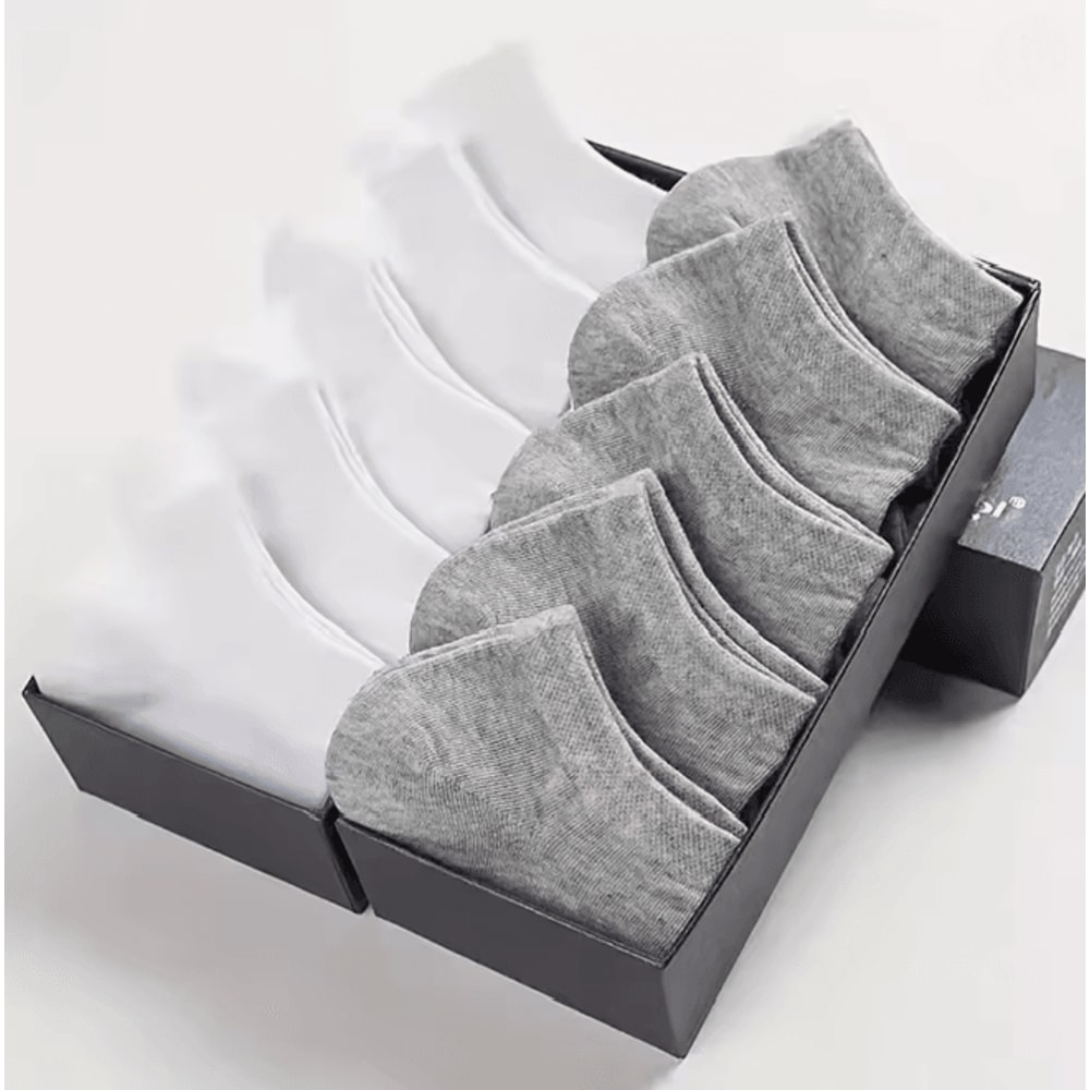 Mens Low Cut Boat Socks Breathable Ankle Socks For Business And Sport 10