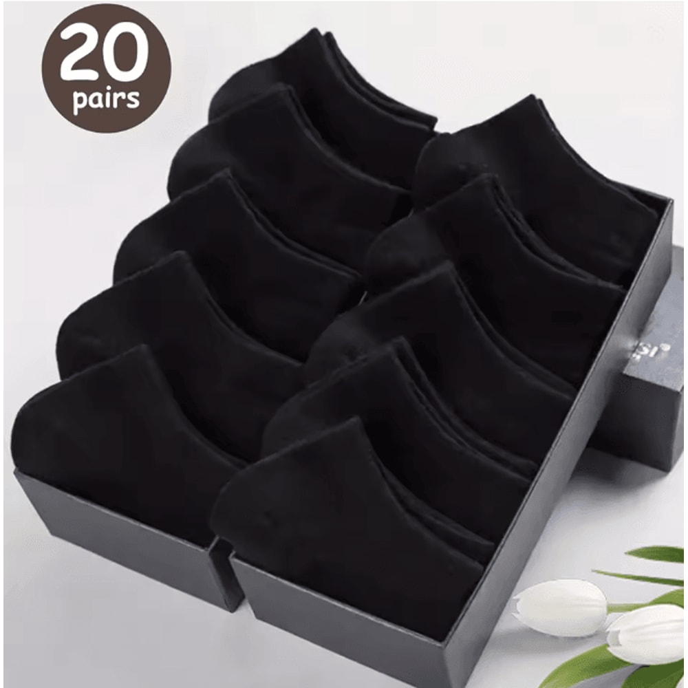 Mens Low Cut Boat Socks Breathable Ankle Socks For Business And Sport 11