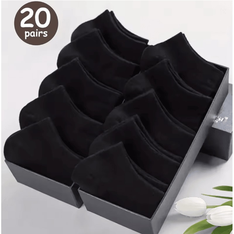 Mens Low Cut Boat Socks Breathable Ankle Socks For Business And Sport 11