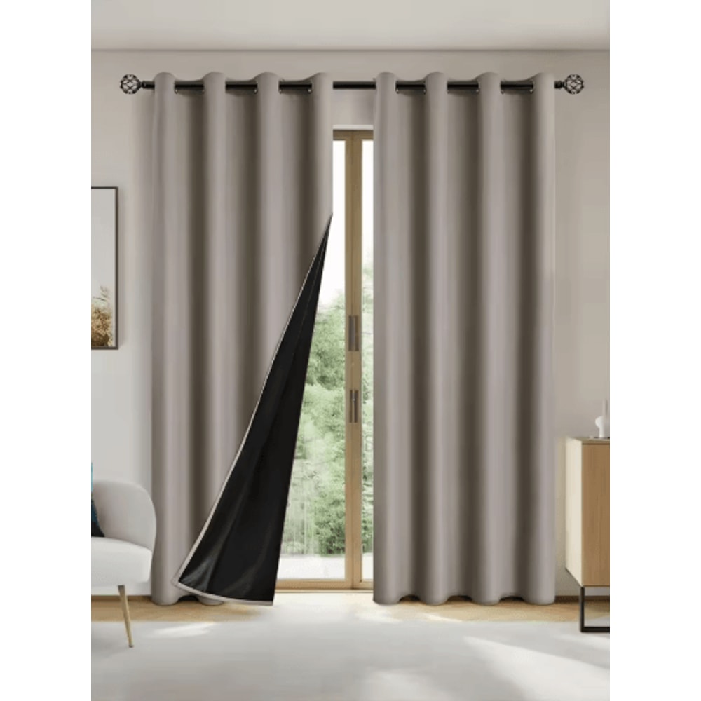 Full Blackout Curtains Solid Color Sun Blocking Drapes For Bedroom And Living Room 9