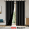 Full Blackout Curtains Solid Color Sun Blocking Drapes For Bedroom And Living Room 6