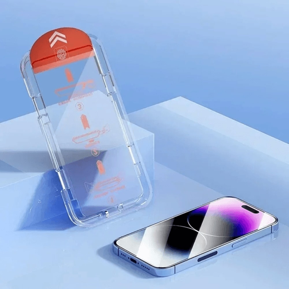 Easy Install Oleophobic Screen Protector For IPhone Full Coverage Glass 0