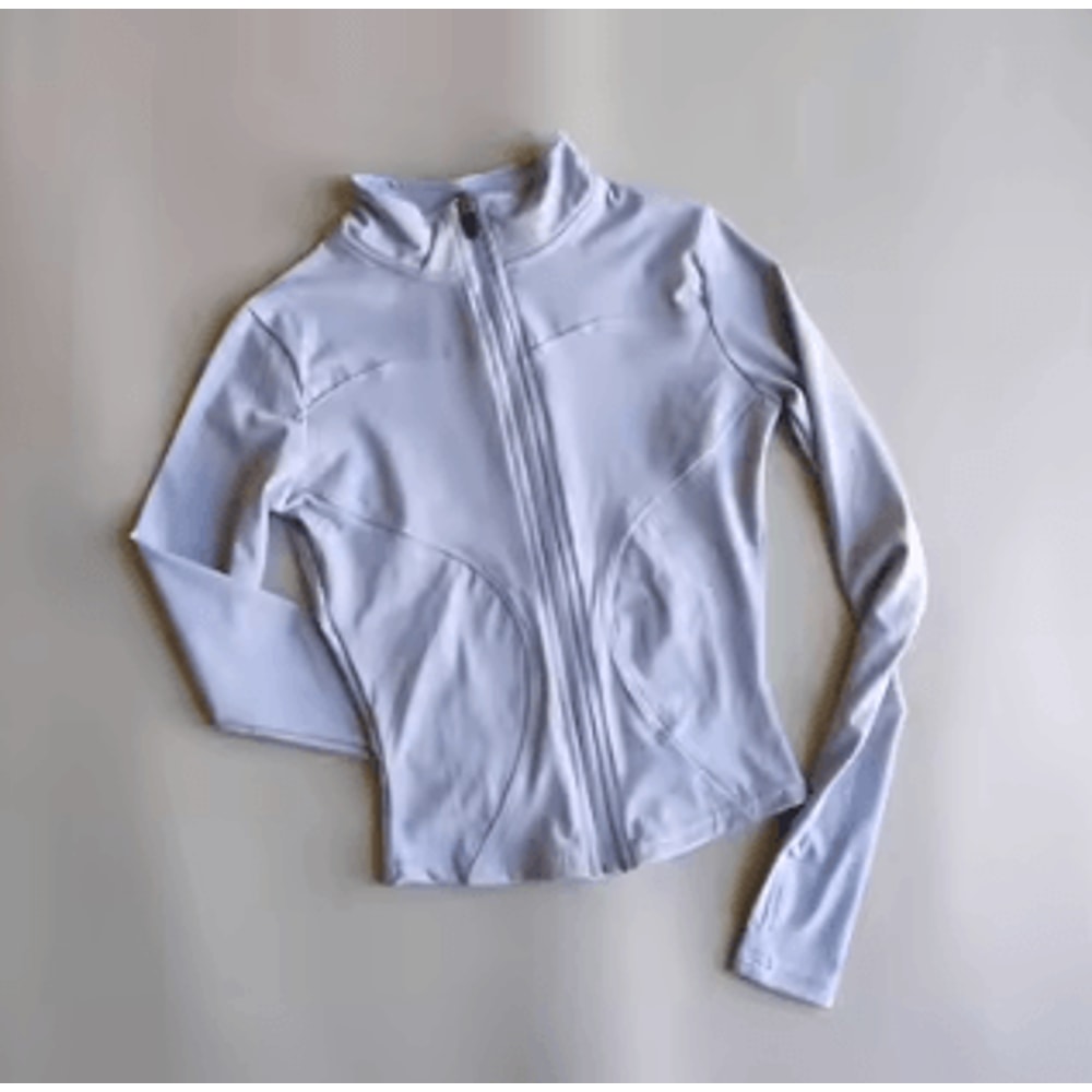 Womens Quick Dry Yoga Jacket Slim Fit Zip Up Fitness Top 2
