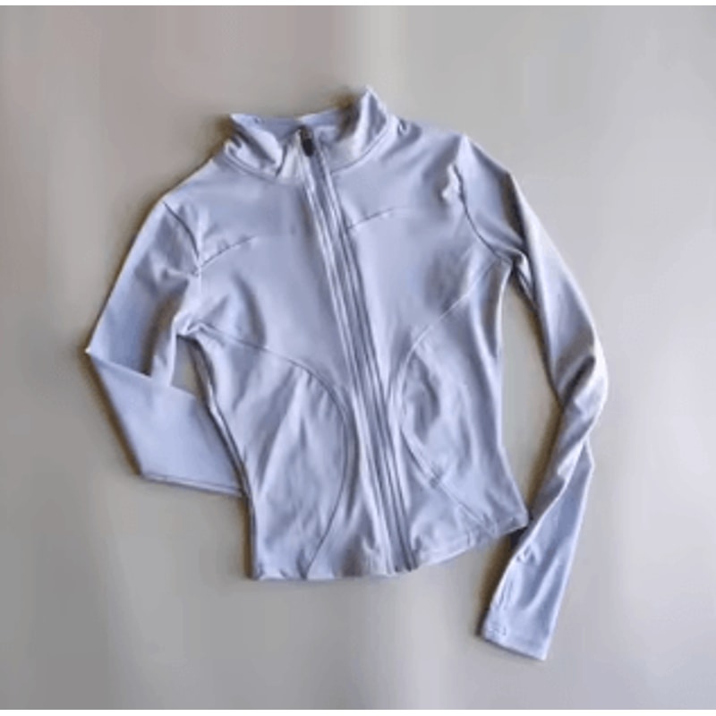 Womens Quick Dry Yoga Jacket Slim Fit Zip Up Fitness Top 2