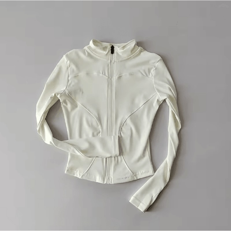 Womens Quick Dry Yoga Jacket Slim Fit Zip Up Fitness Top 9