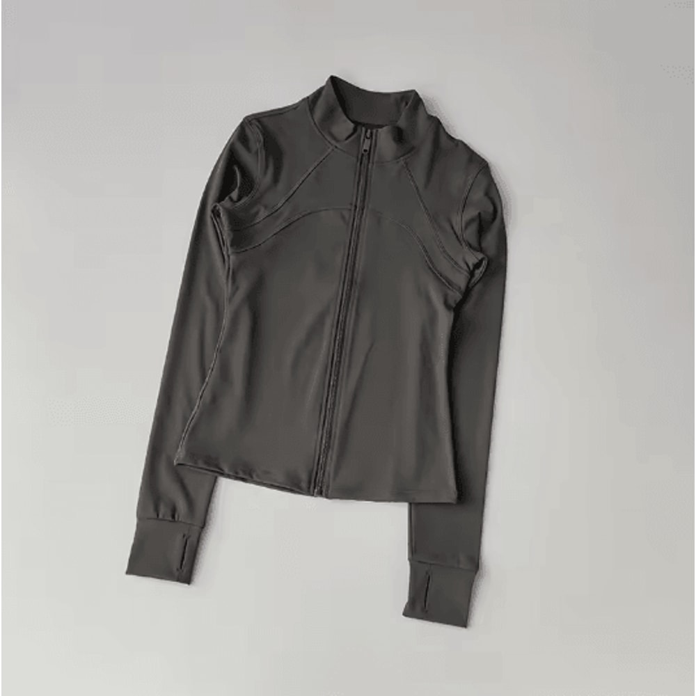 Womens Quick Dry Yoga Jacket Slim Fit Zip Up Fitness Top 10