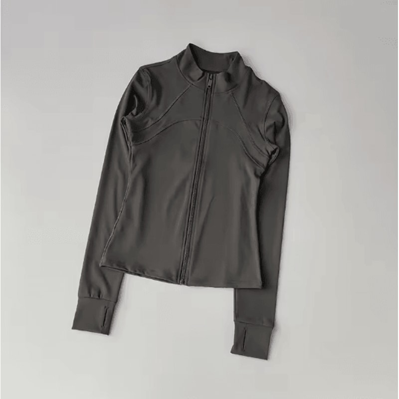 Womens Quick Dry Yoga Jacket Slim Fit Zip Up Fitness Top 10