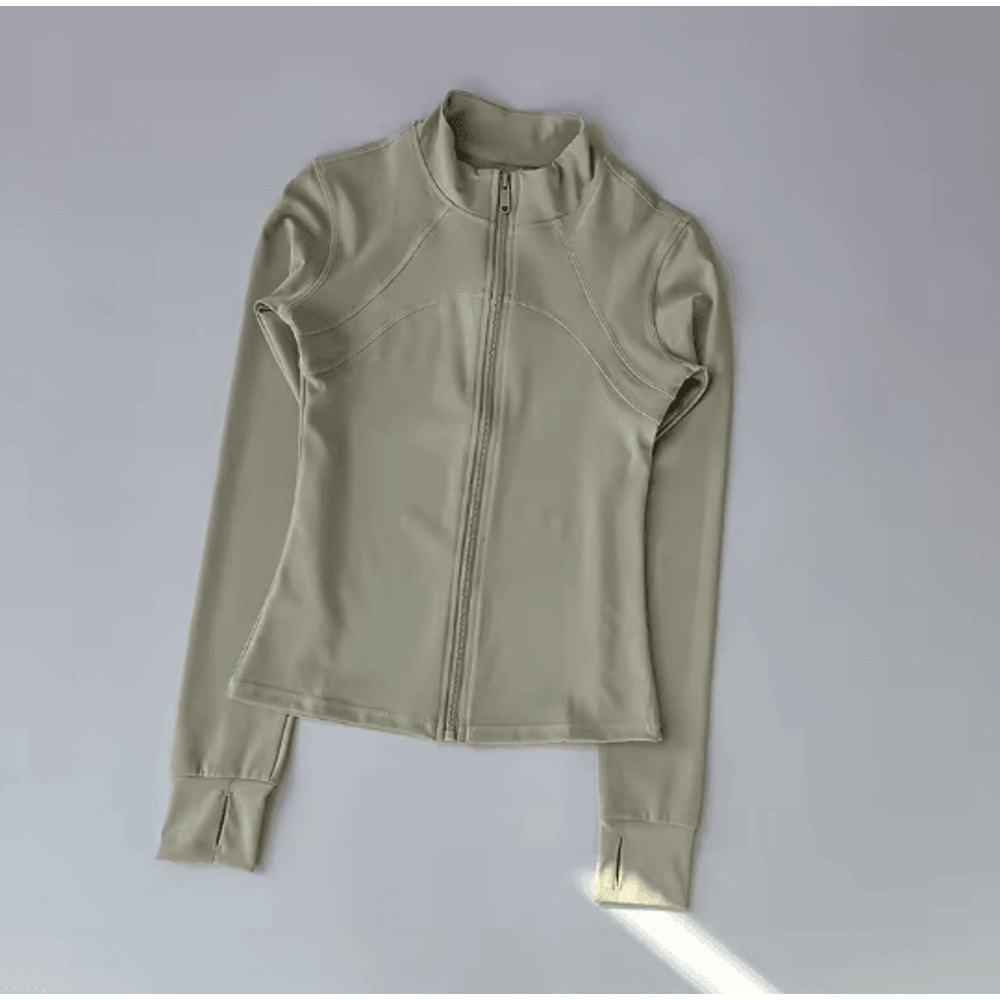 Womens Quick Dry Yoga Jacket Slim Fit Zip Up Fitness Top 11