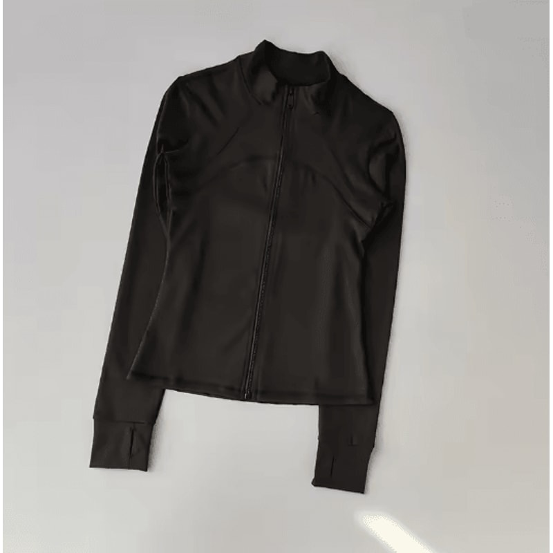 Womens Quick Dry Yoga Jacket Slim Fit Zip Up Fitness Top 15