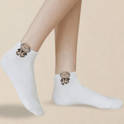 cartoon teddy bear ankle socks for women soft breathable casual wear