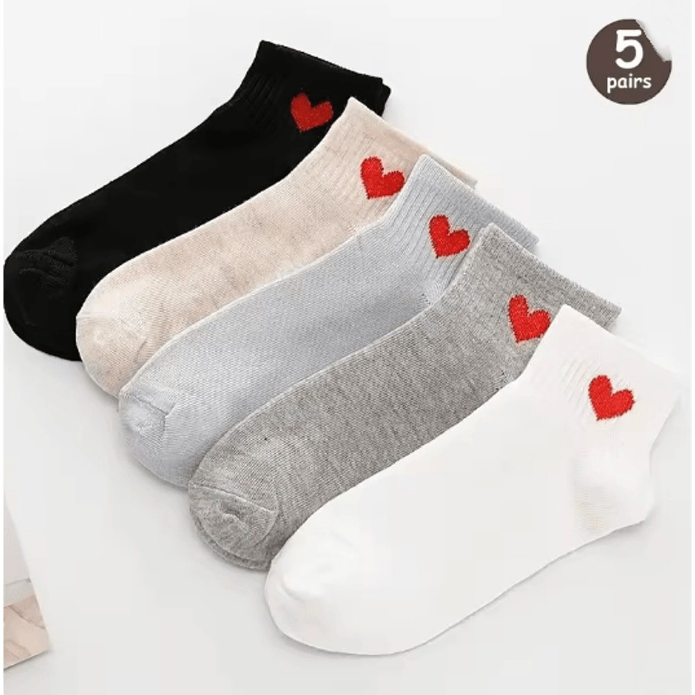 Cartoon Teddy Bear Ankle Socks For Women Soft Breathable Casual Wear 15