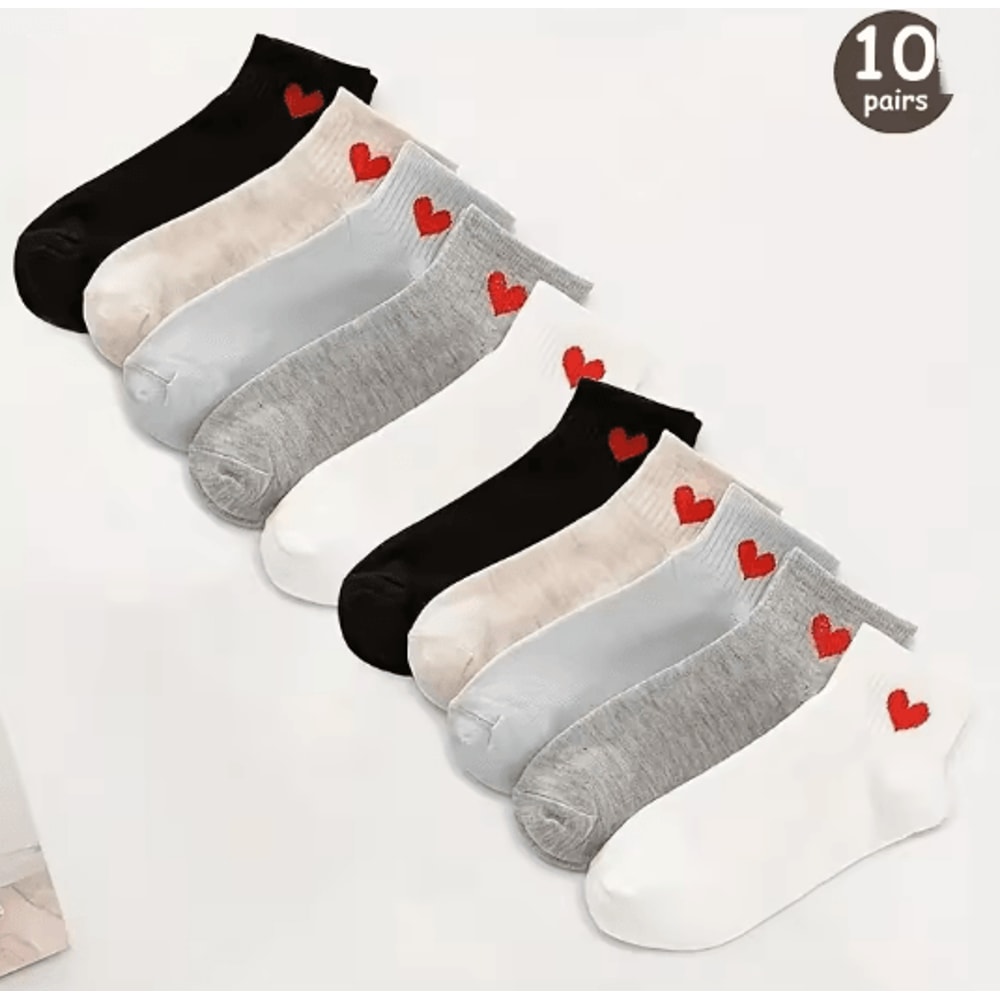 Cartoon Teddy Bear Ankle Socks For Women Soft Breathable Casual Wear 16