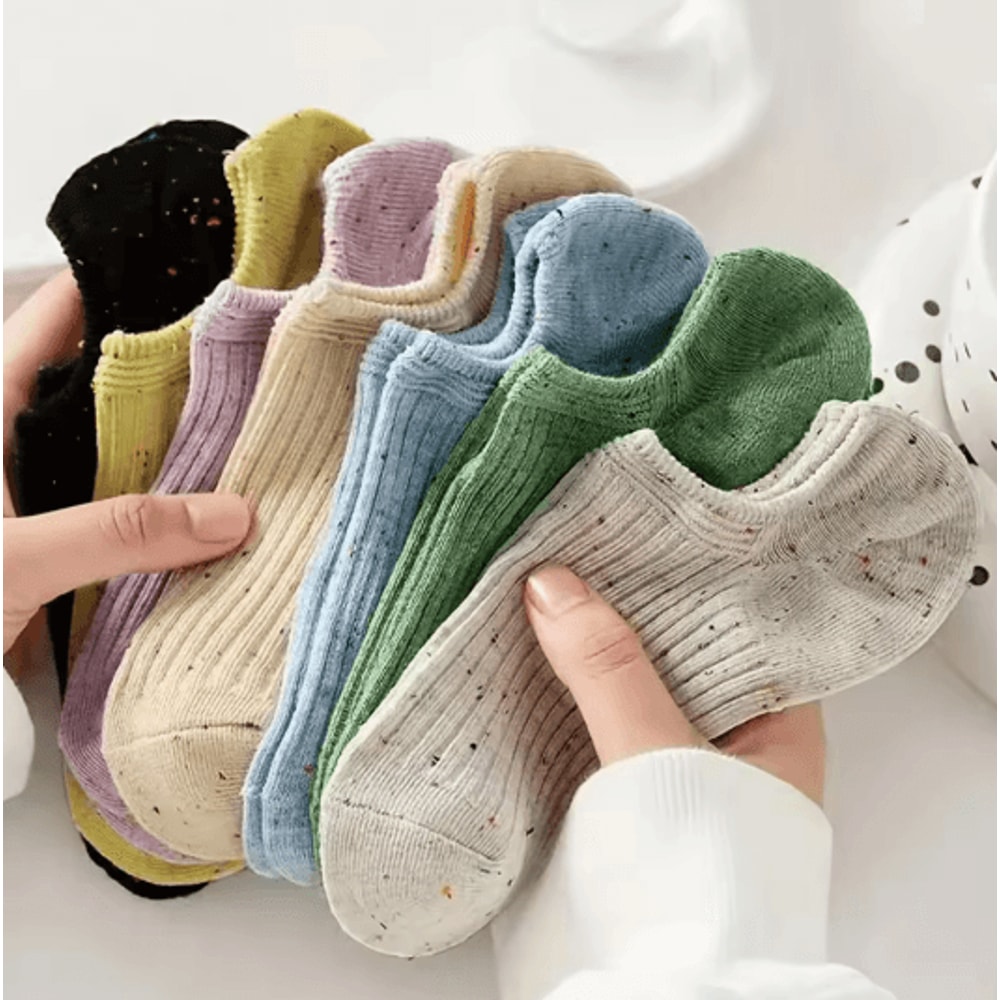 Cartoon Teddy Bear Ankle Socks For Women Soft Breathable Casual Wear 18