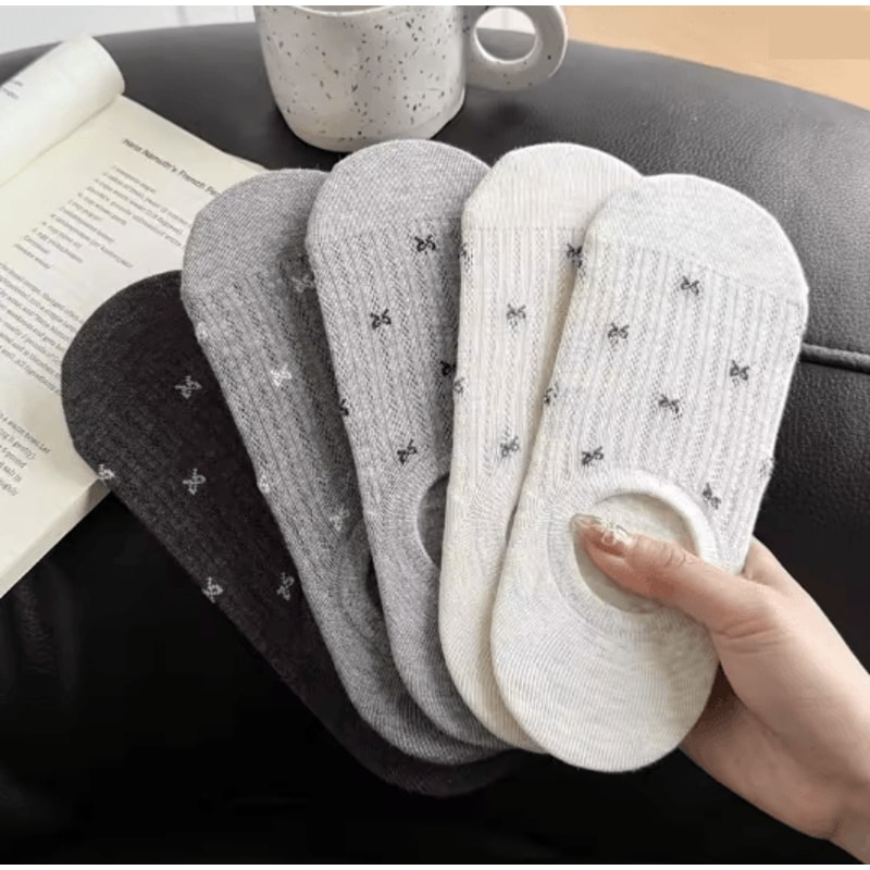 Cartoon Teddy Bear Ankle Socks For Women Soft Breathable Casual Wear 22