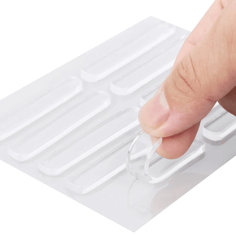 Clear Silicone Bumper Pads Self Adhesive Furniture And Wall Protectors 100 Pack 0