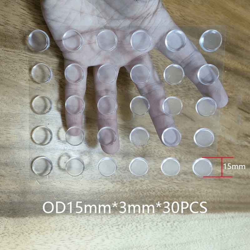 Clear Silicone Bumper Pads Self Adhesive Furniture And Wall Protectors 100 Pack 7