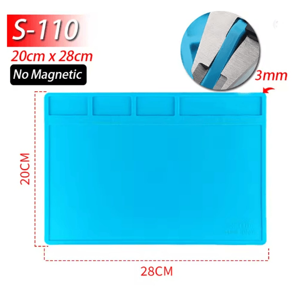 ProGuard Silicone Soldering Mat Heat Resistant Anti Static Magnetic Repair Mat 2