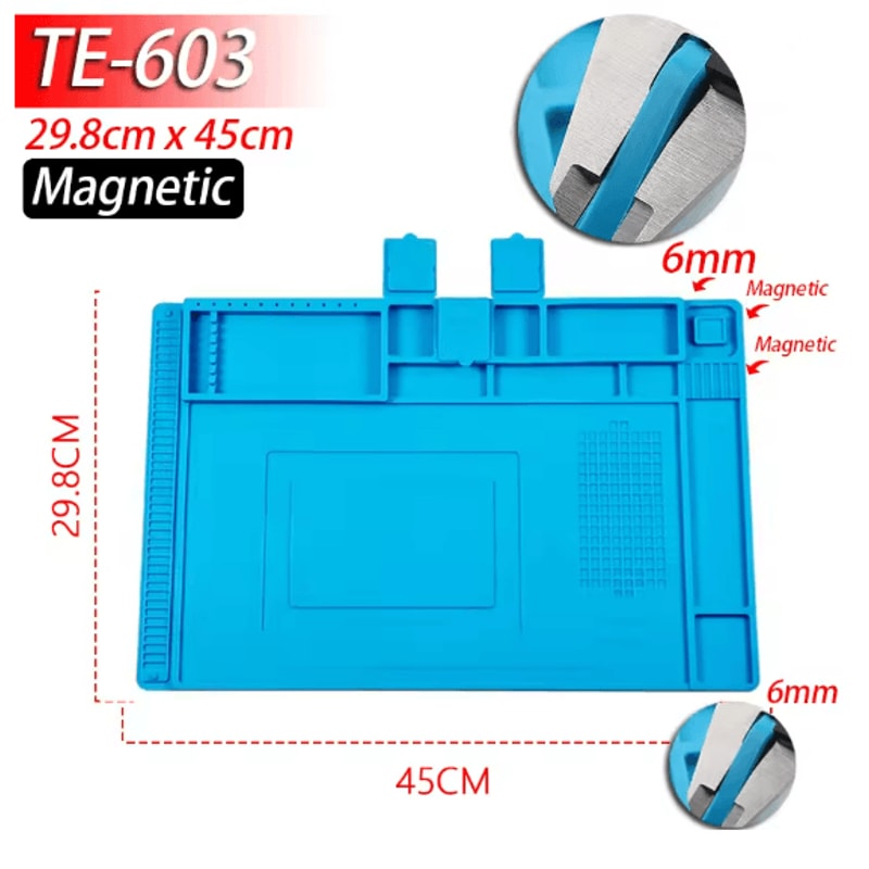 ProGuard Silicone Soldering Mat Heat Resistant Anti Static Magnetic Repair Mat 12