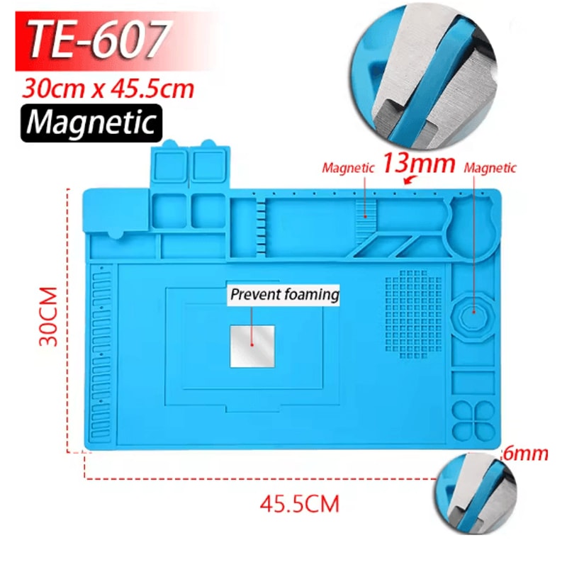 ProGuard Silicone Soldering Mat Heat Resistant Anti Static Magnetic Repair Mat 13
