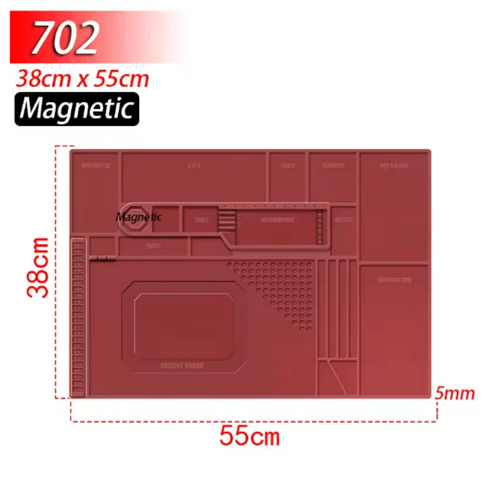 ProGuard Silicone Soldering Mat Heat Resistant Anti Static Magnetic Repair Mat 14