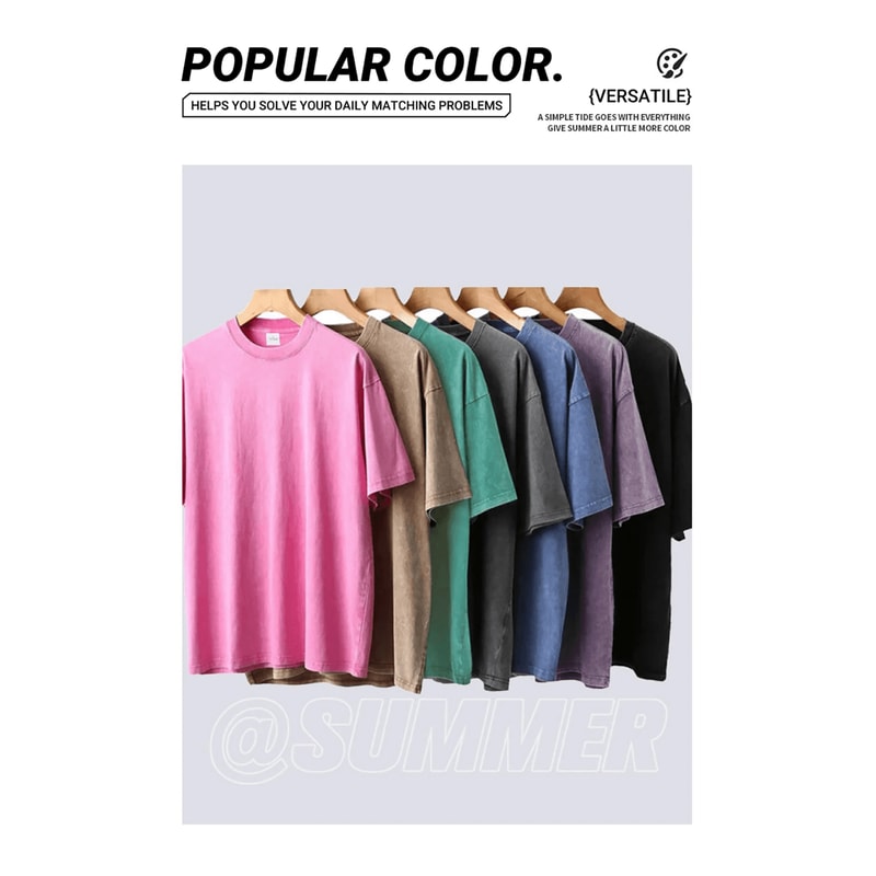 Heritage Wash Oversized T Shirt Vintage Streetwear Tee 0