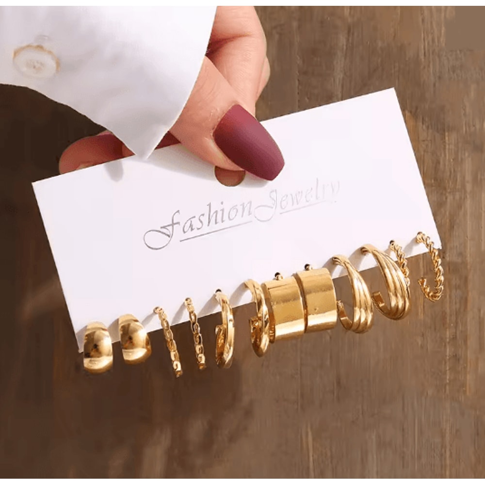 Aurora Vintage Gold Pearl Dangle Earrings Geometric Statement Jewelry 8