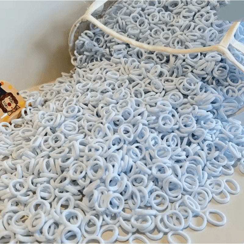 ColorPop Soft Nylon Hair Ties Elastic Ponytail Bands For Kids And Girls 9