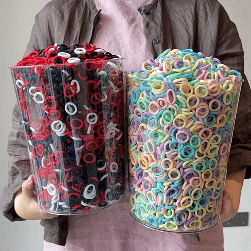 ColorPop Soft Nylon Hair Ties Elastic Ponytail Bands For Kids And Girls 1