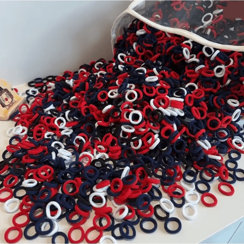 ColorPop Soft Nylon Hair Ties Elastic Ponytail Bands For Kids And Girls 6