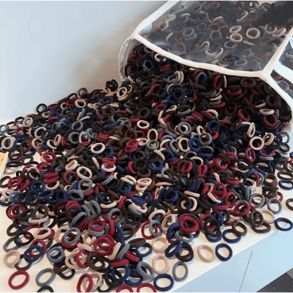 ColorPop Soft Nylon Hair Ties Elastic Ponytail Bands For Kids And Girls 15