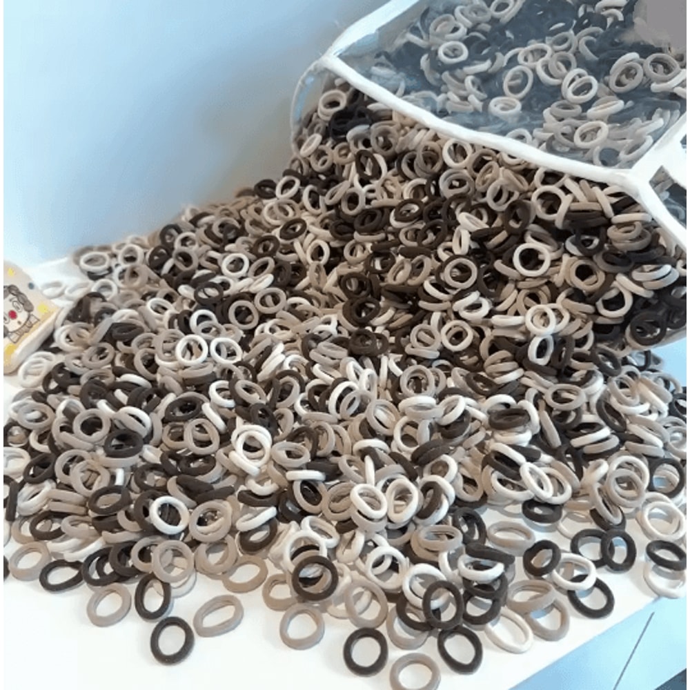 ColorPop Soft Nylon Hair Ties Elastic Ponytail Bands For Kids And Girls 16