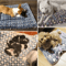 CozyPaws Flannel Pet Sleeping Mat Warm Dog Bed And Cat Cushion 1