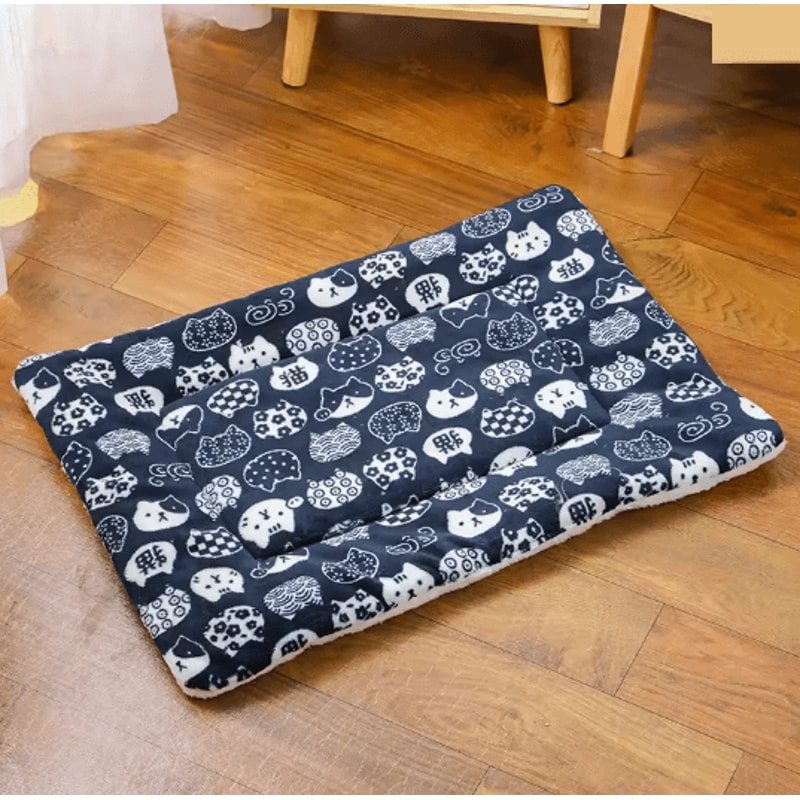 CozyPaws Flannel Pet Sleeping Mat Warm Dog Bed And Cat Cushion 6