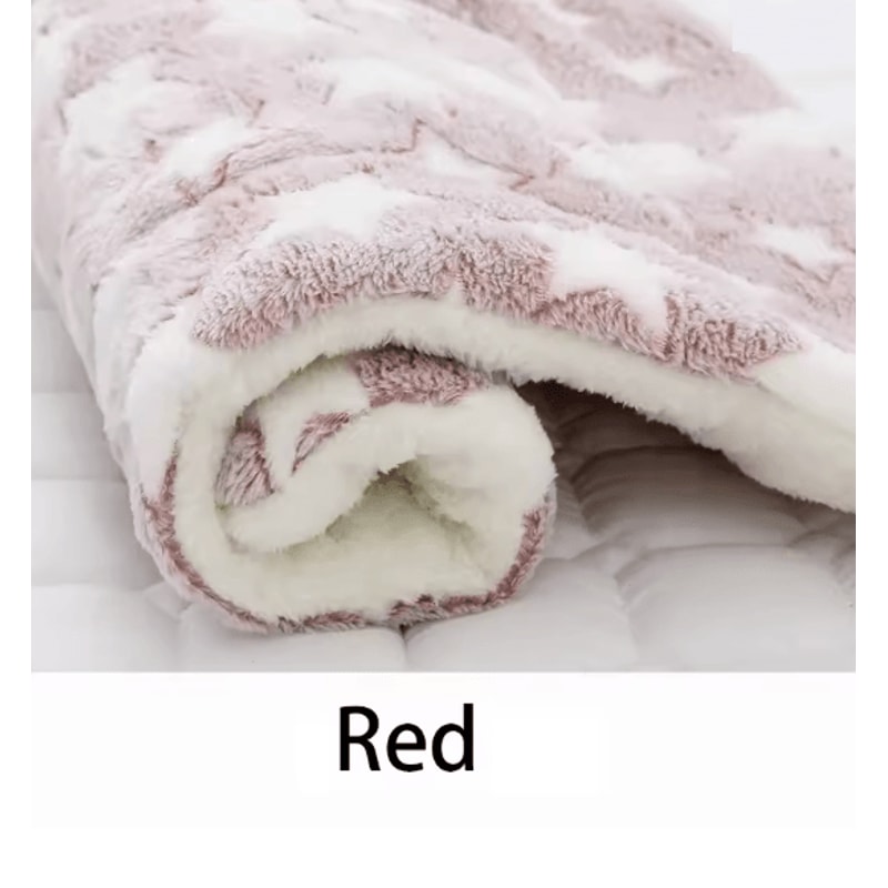 CozyPaws Flannel Pet Sleeping Mat Warm Dog Bed And Cat Cushion 7