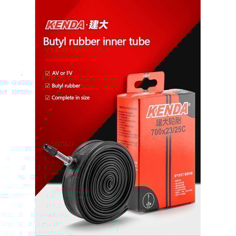 Kenda 700C Bicycle Inner Tube Butyl Rubber Road And MTB Bike Tube 0