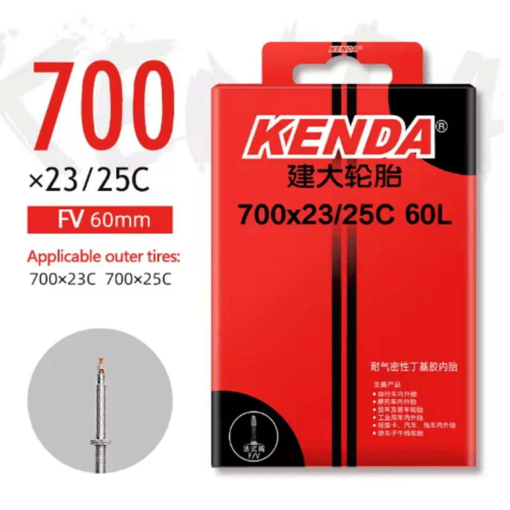 Kenda 700C Bicycle Inner Tube Butyl Rubber Road And MTB Bike Tube 10