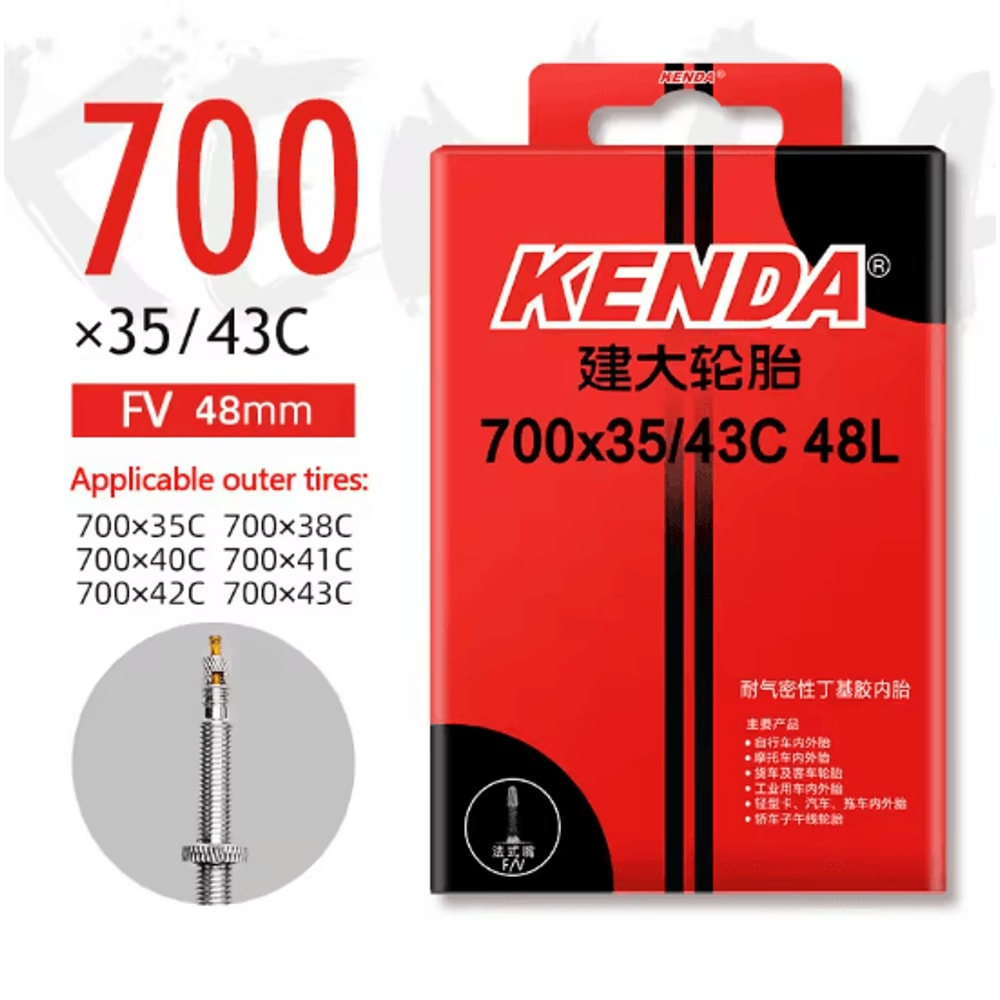 Kenda 700C Bicycle Inner Tube Butyl Rubber Road And MTB Bike Tube 11
