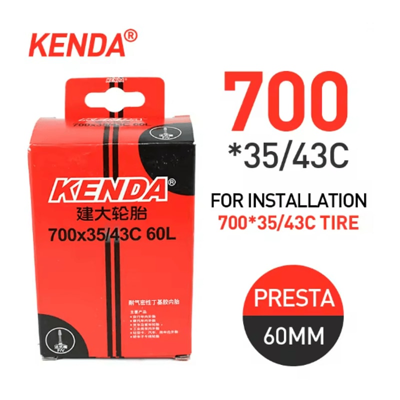 Kenda 700C Bicycle Inner Tube Butyl Rubber Road And MTB Bike Tube 13