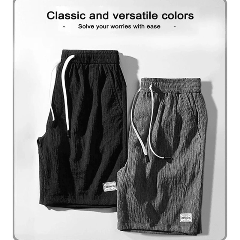 AeroSilk Mens Breathable Cropped Pants Lightweight Sports Shorts 0