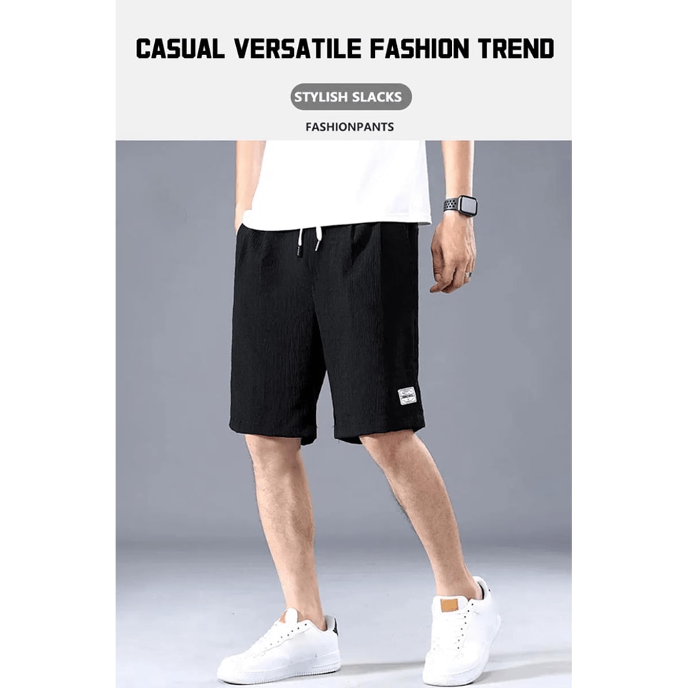 AeroSilk Mens Breathable Cropped Pants Lightweight Sports Shorts 1