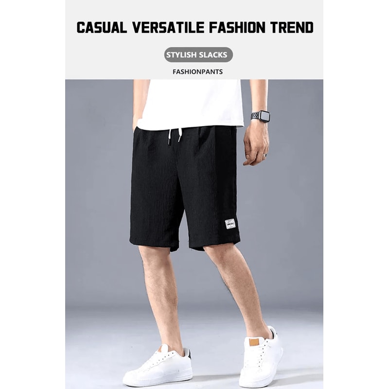 AeroSilk Mens Breathable Cropped Pants Lightweight Sports Shorts 1