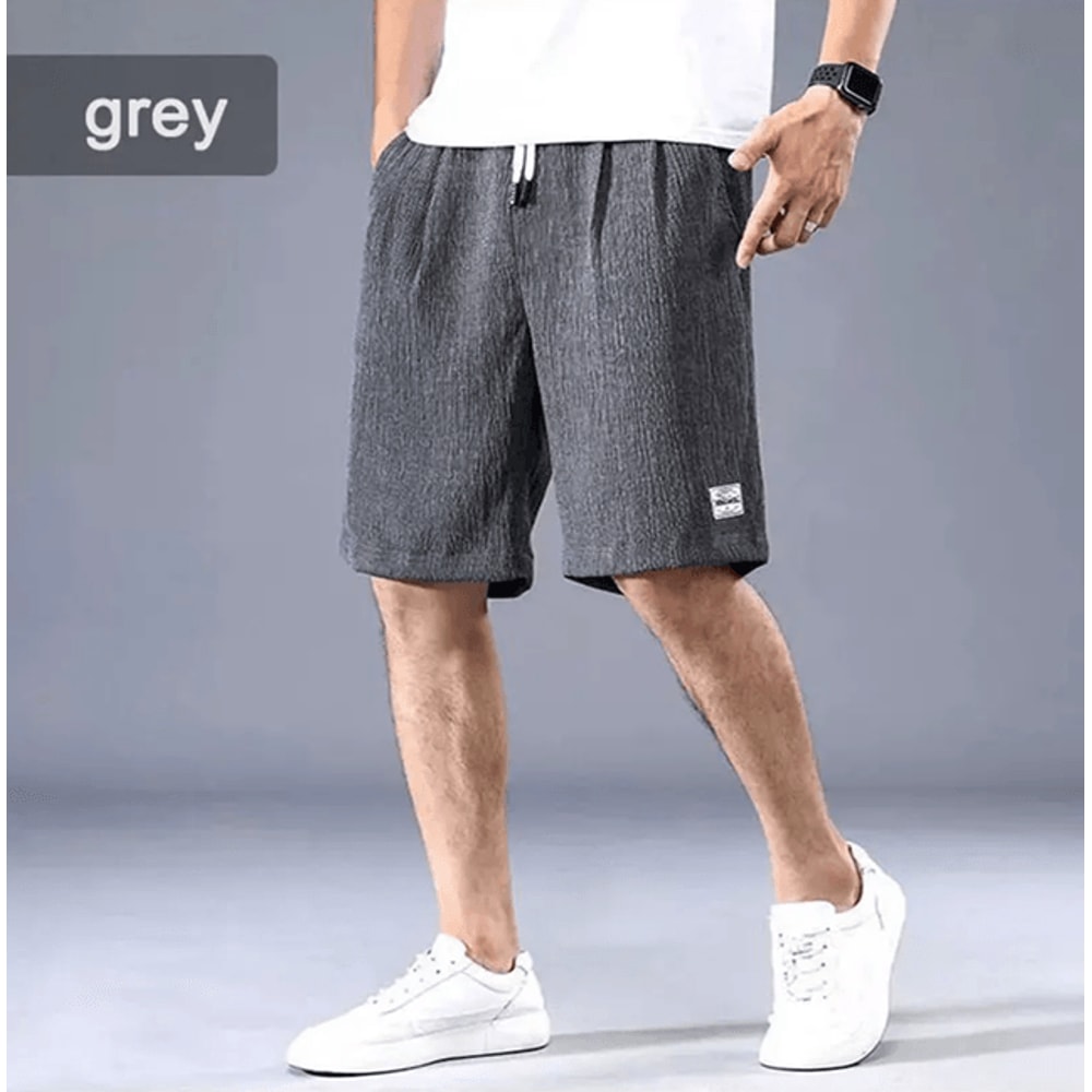 AeroSilk Mens Breathable Cropped Pants Lightweight Sports Shorts 3