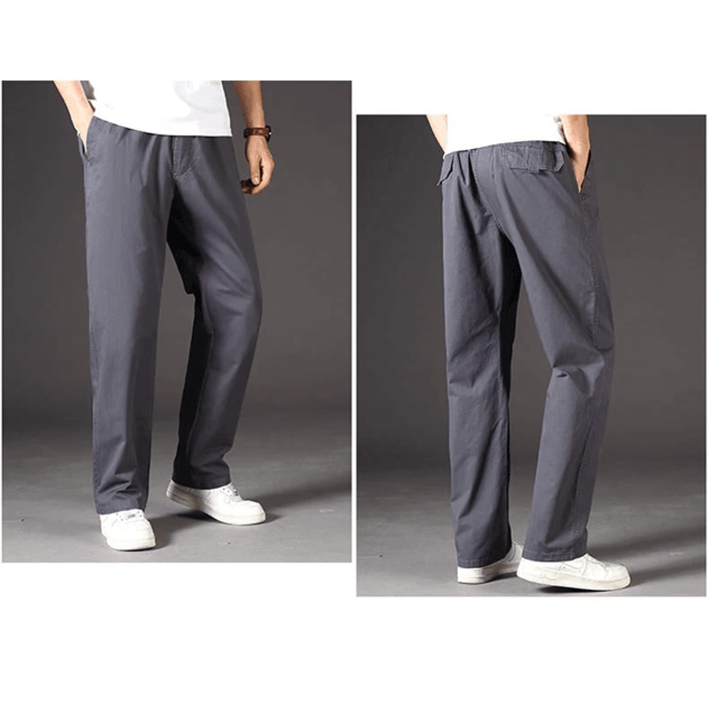 TrailFlex Mens Cargo Pants Breathable Cotton Work Joggers 0