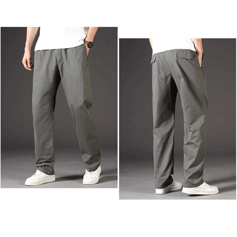 TrailFlex Mens Cargo Pants Breathable Cotton Work Joggers 1