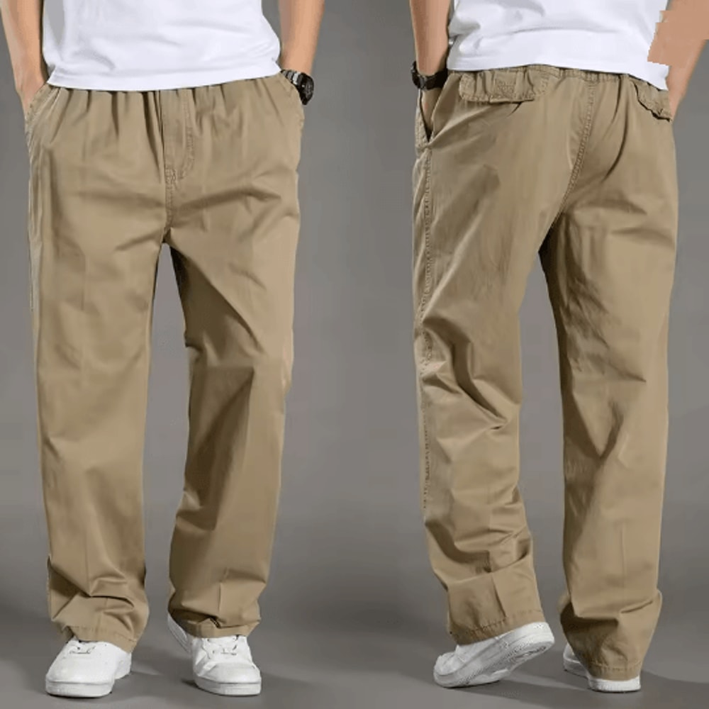 TrailFlex Mens Cargo Pants Breathable Cotton Work Joggers 2