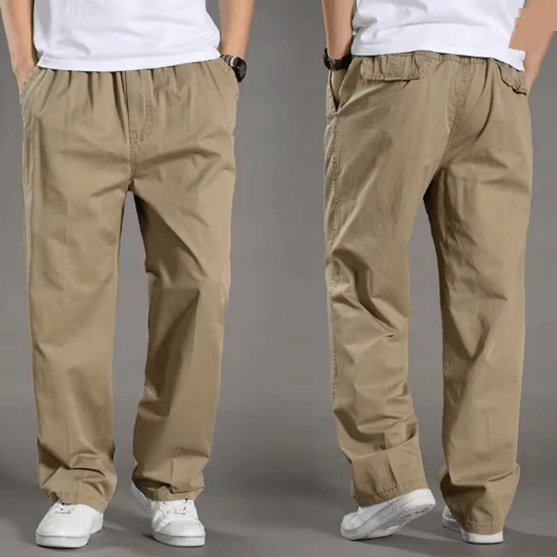 TrailFlex Mens Cargo Pants Breathable Cotton Work Joggers 2