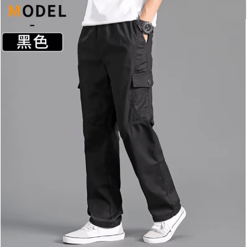 TrailFlex Mens Cargo Pants Breathable Cotton Work Joggers 5